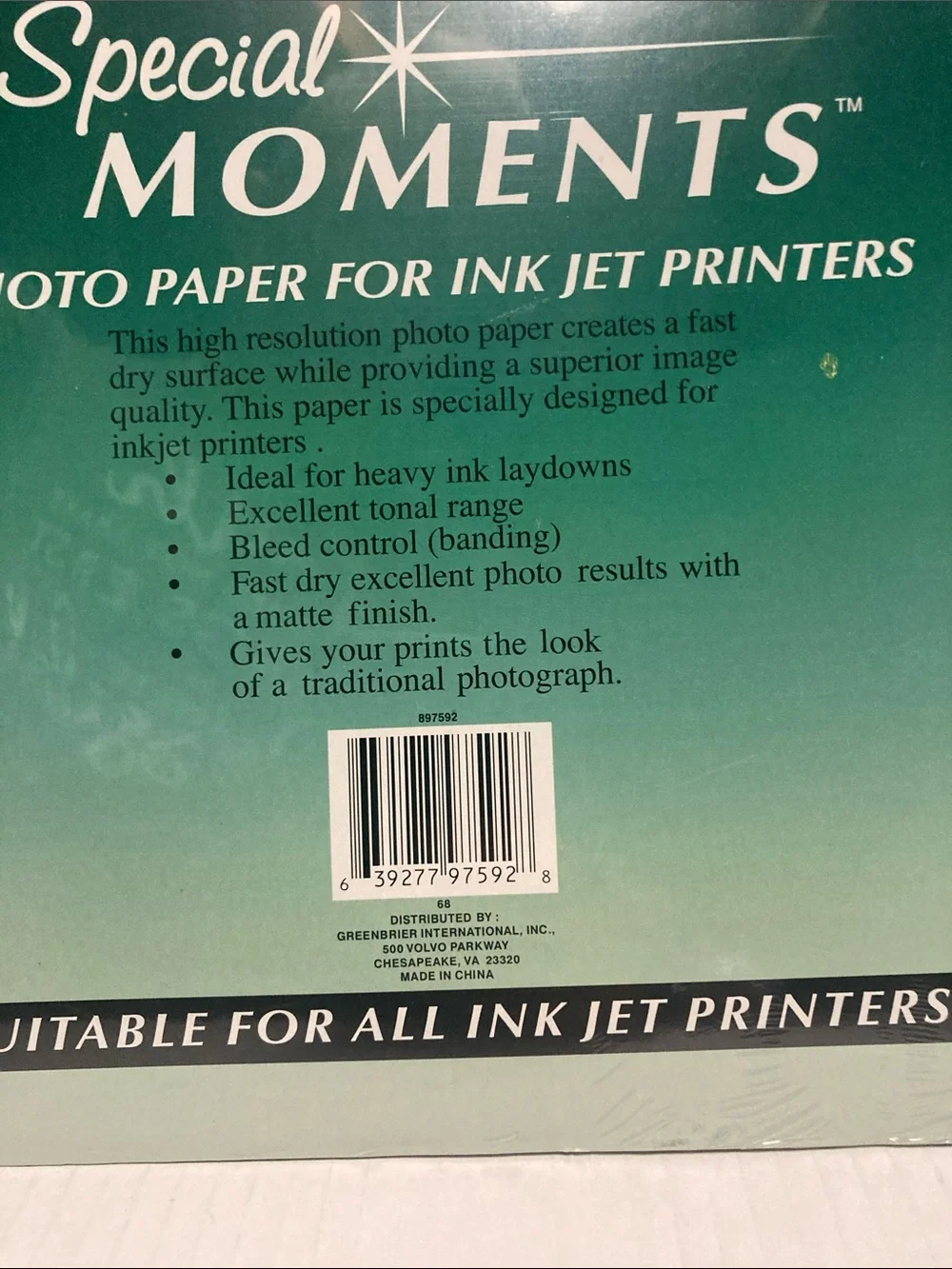 Special Moments Matte Photo Paper